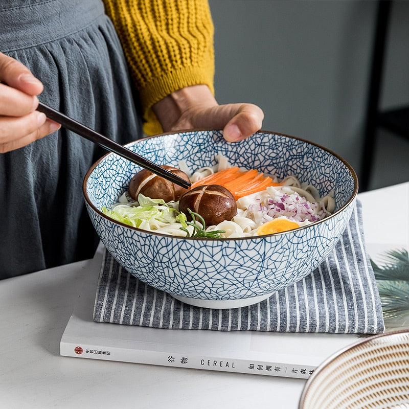 Ramen Bowl Ceramic Noodle – DEEP BITE HOME GOODS
