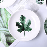 Nordic Style Planter Pattern Dinner Plates