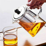 Clear Glass Teapot Jug