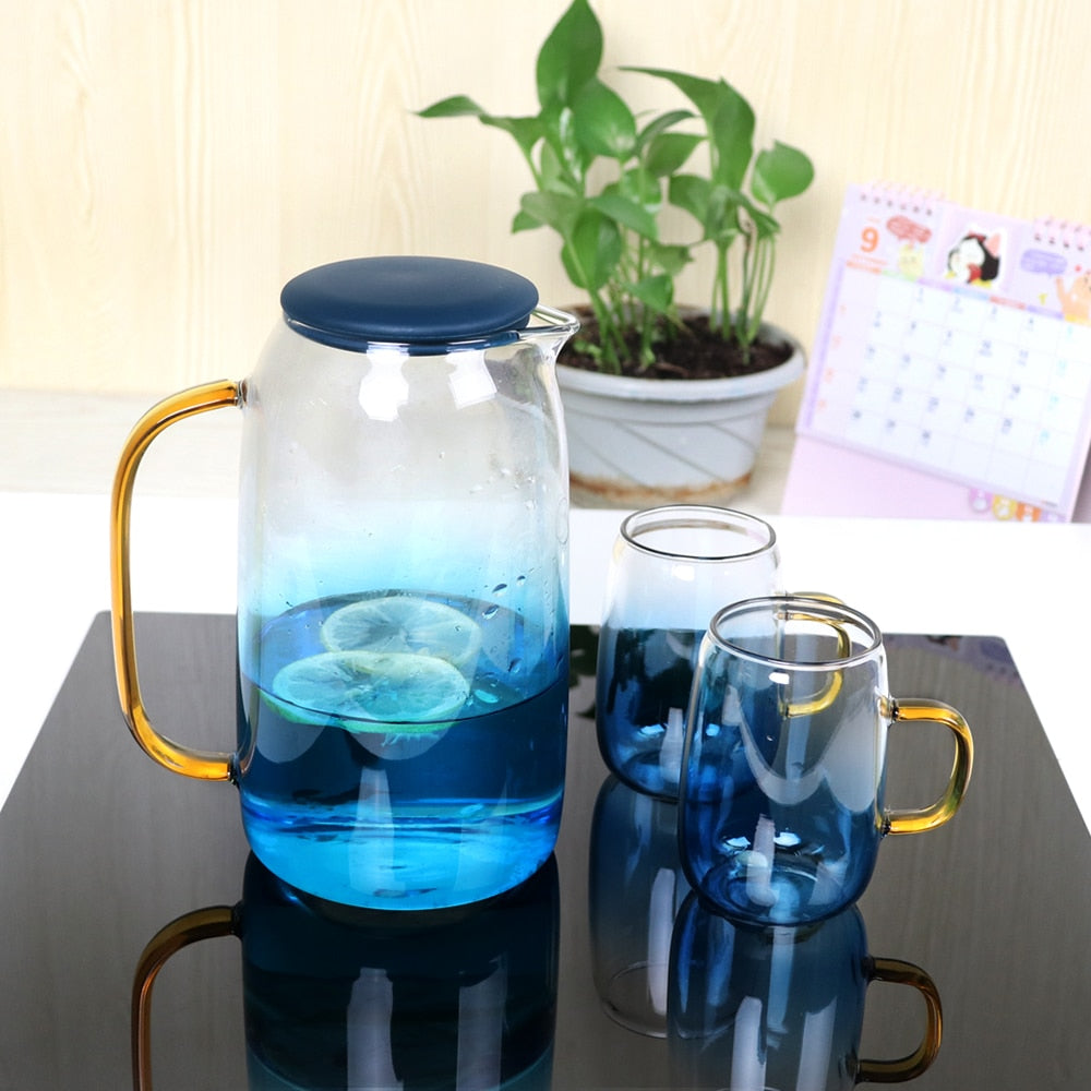 Glass Jug Glass Water, Jug Cold Water Glass, Glass Water Bottle