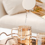 Amber Glass Water Jug