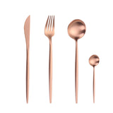 Gold Cutlery Set Forks Spoons